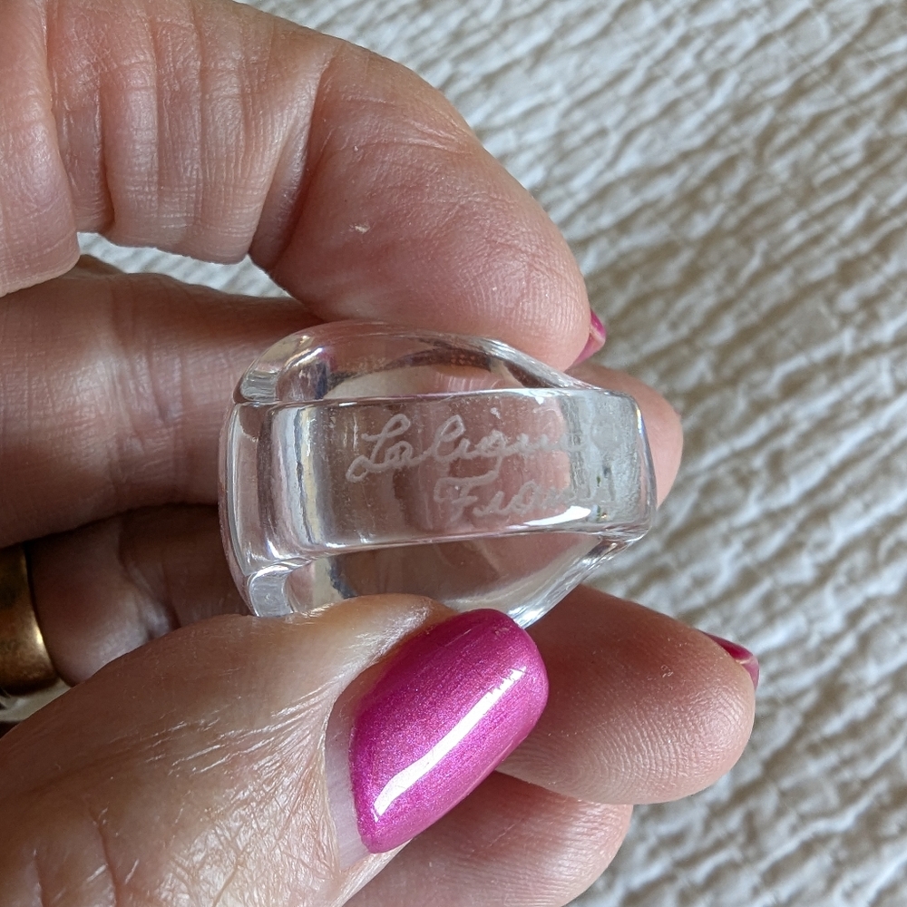 Lalique Crystal Dome Ring